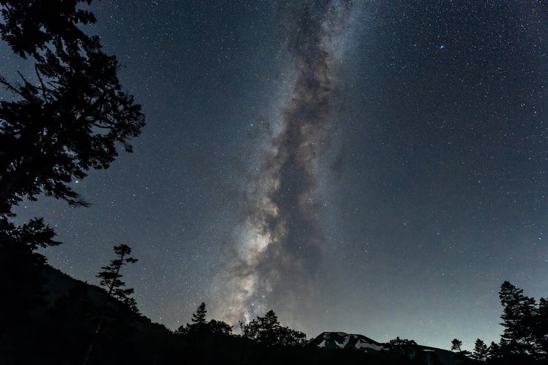 Stargazing in nature